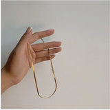Acrylic Snake Bone Chain Necklace for Women