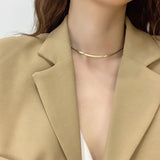Acrylic Snake Bone Chain Necklace for Women