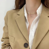Acrylic Snake Bone Chain Necklace for Women