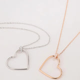 925 Real Silver Big Love Heart Shape Choker Necklaces Wedding Present