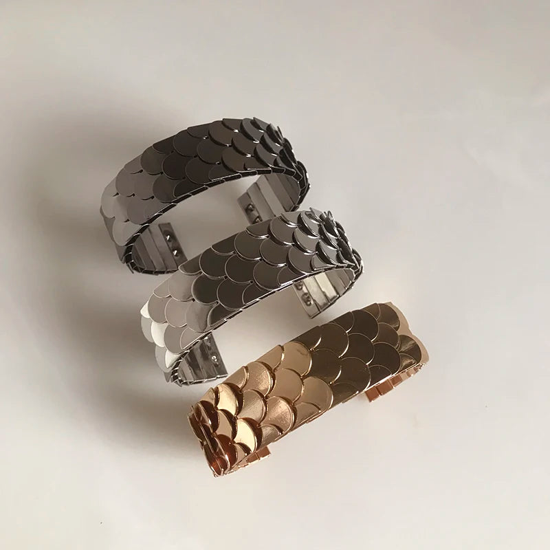 Hiphop Punk Gold/Silver Cuff Bracelet Bangles For Girl