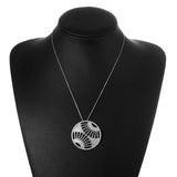 Kpop Circle Pendant Necklace for Women Girls