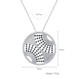 Kpop Circle Pendant Necklace for Women Girls