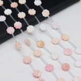 DIY Jewelry Making: 15pcs 12x12mm Natural Shell Petal Beads