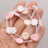 DIY Jewelry Making: 15pcs 12x12mm Natural Shell Petal Beads