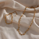 Pearl Tail Chain Choker Necklace for Women Girls