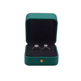 PU Leather Ring Pendant Bangle Box Wedding Jewelry Gift Storage Packaging