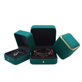 PU Leather Ring Pendant Bangle Box Wedding Jewelry Gift Storage Packaging