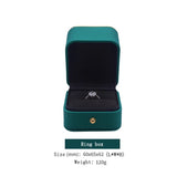 PU Leather Ring Pendant Bangle Box Wedding Jewelry Gift Storage Packaging