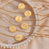 Stainless Steel Zodiac Sign Couple Bracelet