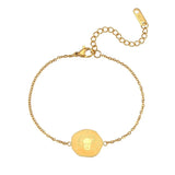 Stainless Steel Zodiac Sign Couple Bracelet