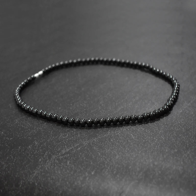 Hematite Magnet Necklace 6mm Beads Magnetic Therapy Care Strand Necklaces