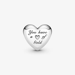 Heart Charm 925 Sterling Silver Jewelry for Women