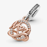 Mum Dangle Charms 925 Sterling Silver Jewelry Gift