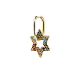 Small CZ Crystal Hoop Earrings Gold/Silver Zircon Women Earrings