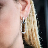 Small CZ Crystal Hoop Earrings Gold/Silver Zircon Women Earrings
