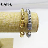 316L Stainless Steel Christmas Style Bangle For Woman