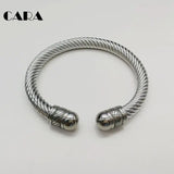 316L Stainless Steel Christmas Style Bangle For Woman