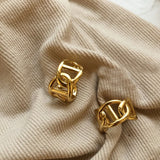 C Letter Silver Earring for Women