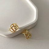C Letter Silver Earring for Women