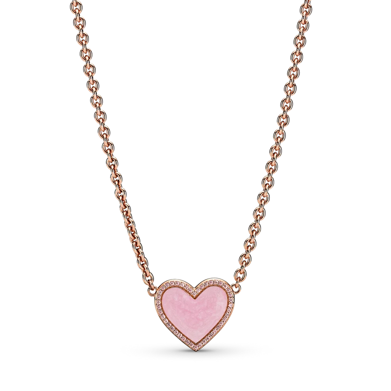 925 Silver Enamel Zircon Tree Necklace for Women