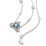 925 Silver Enamel Zircon Tree Necklace for Women