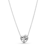 925 Silver Enamel Zircon Tree Necklace for Women