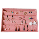 Velvet Jewelry Display Organizer Holder Storage Box