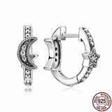 925 Silver Heart & Conch Shell Earrings for 3mm Bracelets Women