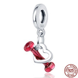 925 Sterling Silver Fish Girl Boy Charm Bead for Bracelets DIY Jewelry