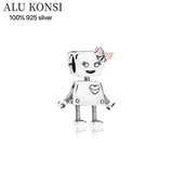 925 Sterling Silver Beads Ice Cream & Robots for Charm Bracelet
