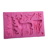 Christmas Tree Elk Charms Craft DIY UV Resin Silicone Molds for Jewelry Making