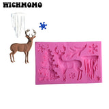 Christmas Tree Elk Charms Craft DIY UV Resin Silicone Molds for Jewelry Making