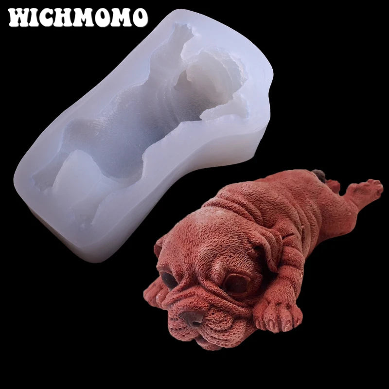 Shar Pei Charms Pendant Silicone Mold for Jewelry Making
