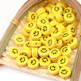 8-16mm Double Face Ceramic Smile Beads for Jewelry Making