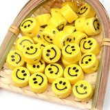 8-16mm Double Face Ceramic Smile Beads for Jewelry Making