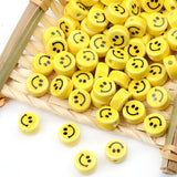 8-16mm Double Face Ceramic Smile Beads for Jewelry Making