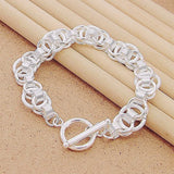 925 Sterling Silver Bone Bracelet for Women Charm Gift
