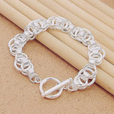 925 Sterling Silver Bone Bracelet for Women Charm Gift