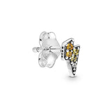 925 Sterling Silver Personalized Rose Crystal Ear Studs for Women