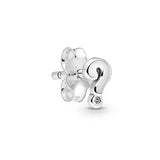 925 Sterling Silver Personalized Rose Crystal Ear Studs for Women