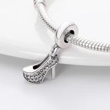 925 Silver Fish&Doll Airplane Globe Charm Bead 3mm Bracelet Bangle DIY
