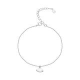 925 Silver Ladies Bracelet Pearl Shell Skirt Noble Jewelry