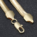 925 Silver Flat Snake Chain Bracelet 6mm