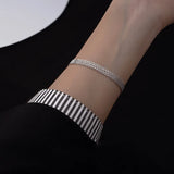925 Silver Multilayer Charm Bracelet & Bangle, Wedding Party Gift