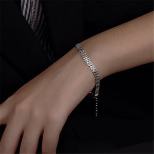 925 Silver Multilayer Charm Bracelet & Bangle, Wedding Party Gift