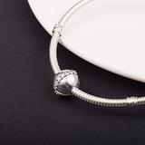 925 Silver CZ Clip Charms for Bracelet Jewelry Making