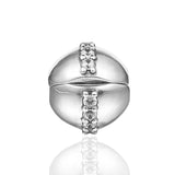 925 Silver CZ Clip Charms for Bracelet Jewelry Making