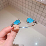 Pink Crystal Paraiba Tourmaline Gemstone Bracelet for Women
