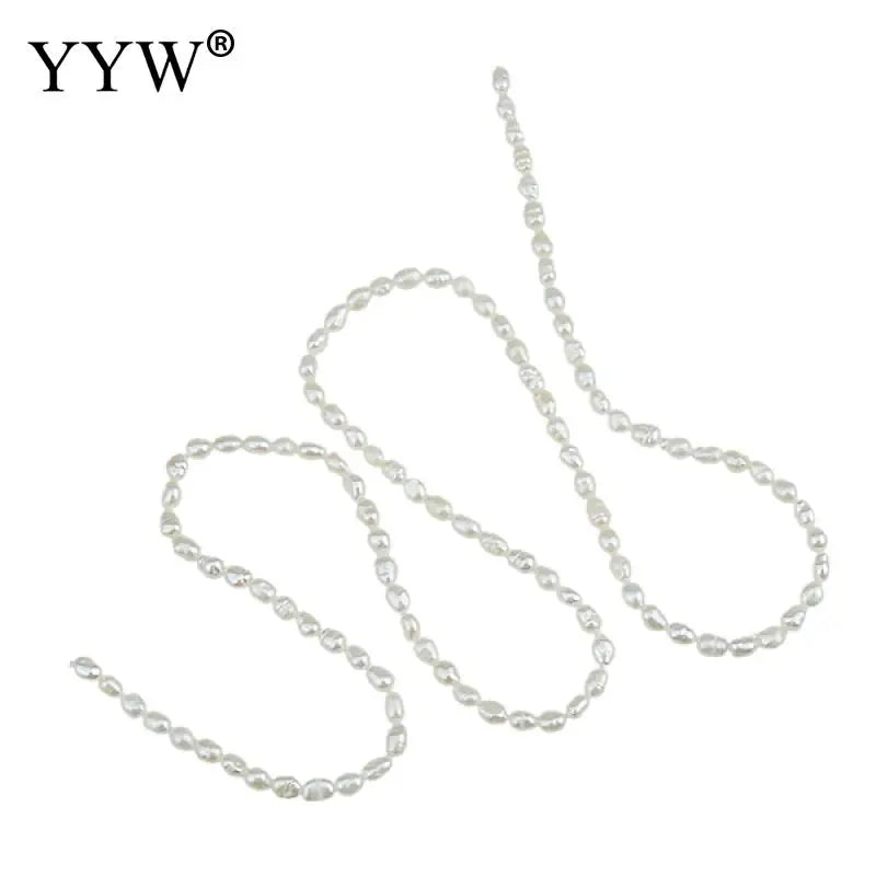 Cultured Rice Freshwater Pearl Beads Natural 2-3mm 15 Inch Strand